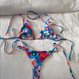 SHEIN Multicolor Floral Bikini